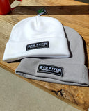 Grey and White Beanies