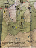 Recreational Map of Red River, Taos Ski Valley, and Vicinity